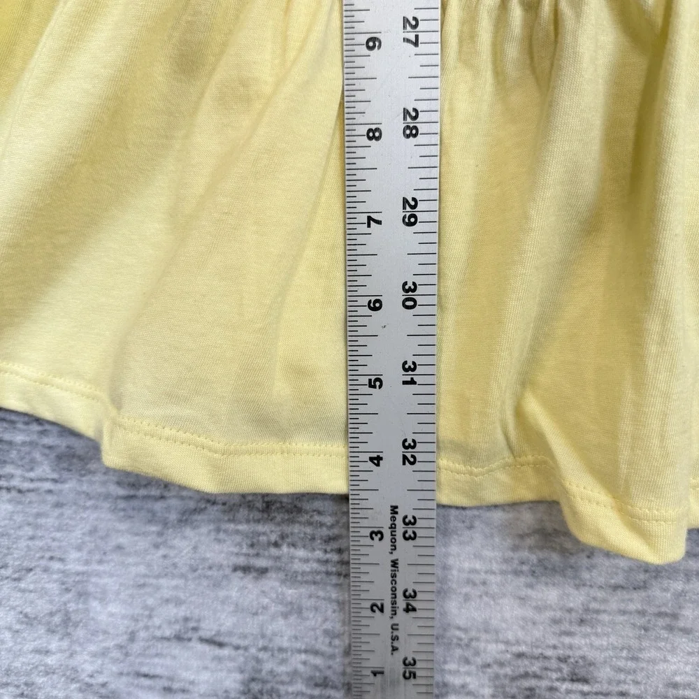 NWT Old‎ Navy Girls XL 14-16 Butter Yellow Smocked Flutter Sleeve Cotton Dress